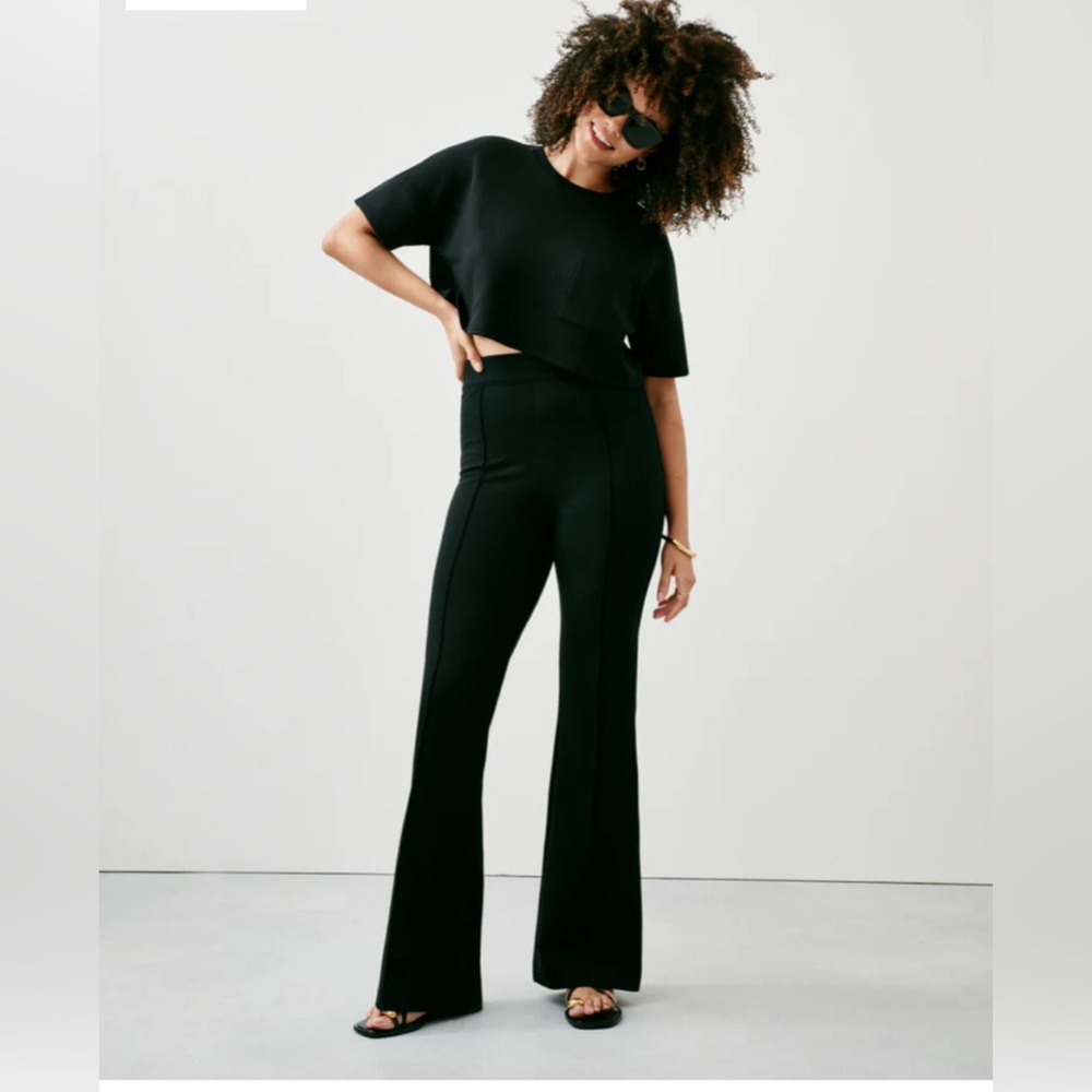 SPANX Navy Boot Cut Pants